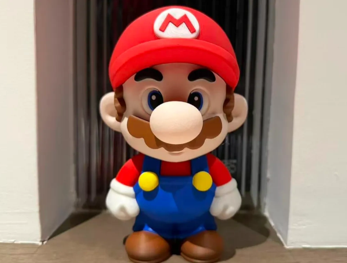Q版马里奥 Mario 多色拆件打印（无需ams）